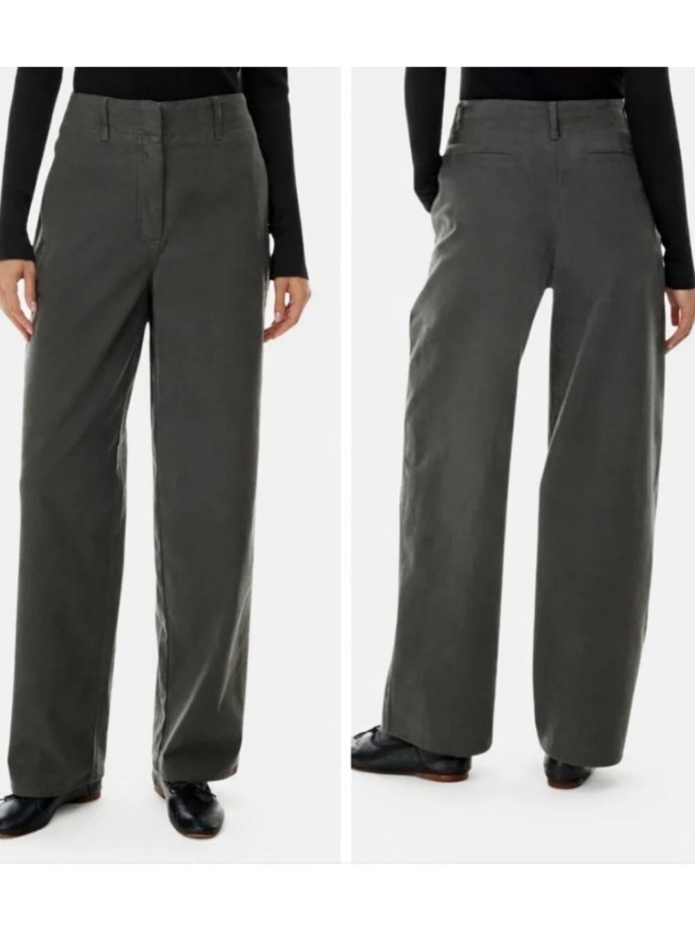 Aritzia Wilfred Free Ascendant Pants High Waist Wide Leg, Size 00